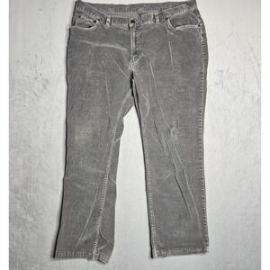 Bills Khakis Pants Mens 42x30 (Fits 40x28) Gray Corduroy Straight Leg Stretch